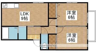 シティハウス広信A【1階】の間取り