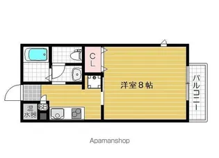 LMレジデンス【205号室号室】の間取り