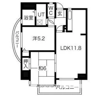 シティマンション赤池【501号室】の間取り