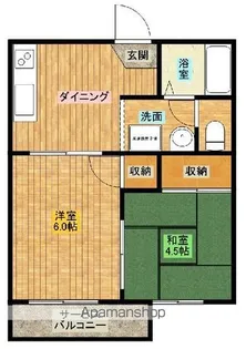 フォーサイト池田台【B205号室】の間取り