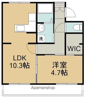 テレパレス榴ヶ岡1号棟【1階】の間取り