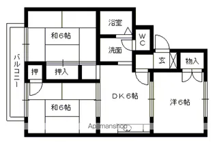 ホーリーサイトウ【2階】の間取り