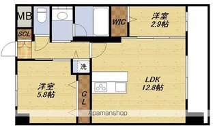 スプランディッドライズ新大阪ノース【11階】の間取り
