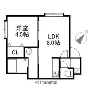 グランデルシャン【2階】の間取り