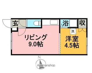 フェルナンドB【105号室】の間取り