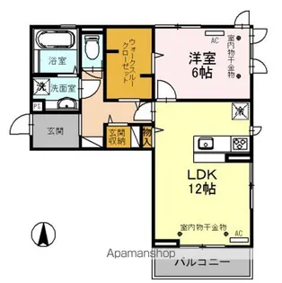 サンクリヴェール【3階】の間取り