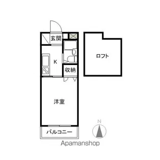 八木ハイツⅡ【202号室】の間取り