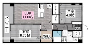 板谷川越パークハイツ【3階】の間取り