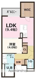 ぱ〜くたうんルナ名古屋【301号室】の間取り
