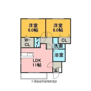 AIKA K【1階】の間取り
