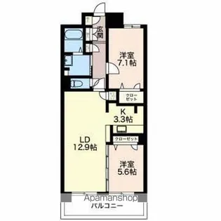 M&T【4階】の間取り
