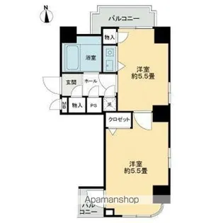 ダイアパレス中央町 402号【4階】の間取り