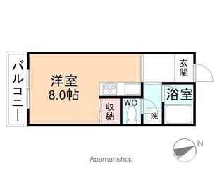 YOU HOUSE【201号室】の間取り
