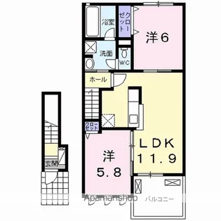 プルミエ2【2階】の間取り