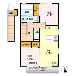 ラフィーユ【2階】の間取り