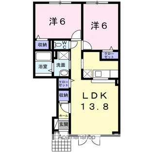 ウィステリア【1階】の間取り