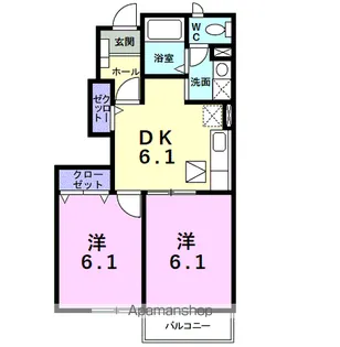 ミールム i【1階】の間取り