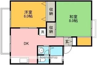 サンハイツ喜芳【1階】の間取り