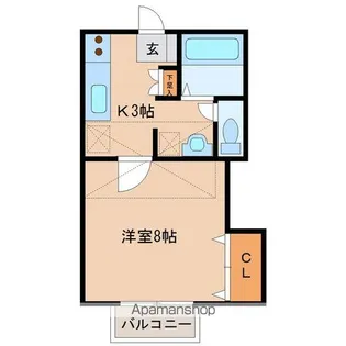 コージィーコート大和町【1階】の間取り