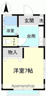 ハイツハピネ【205号室】の間取り