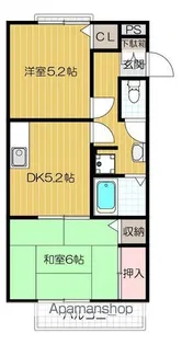 サンライフ川添【201号室号室】の間取り