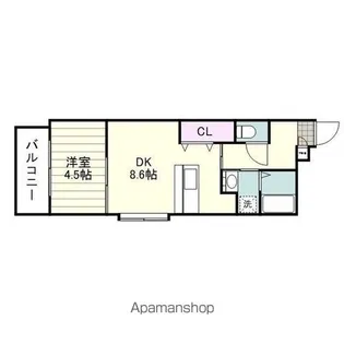 RE庵【305号室】の間取り