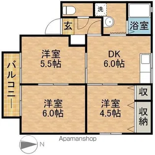 プリシエール【2階】の間取り