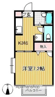 メゾンドシャルポンティエⅤ【2階】の間取り