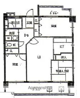セッテ西新【4階】の間取り