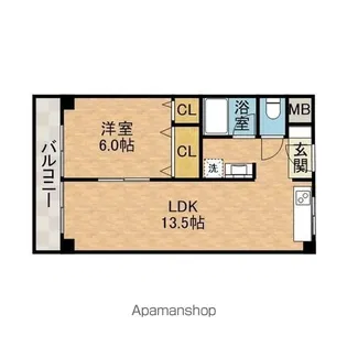 ハイツ香露園【3階】の間取り