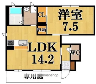 サニーメゾンA棟【1階】の間取り