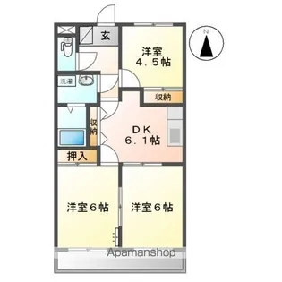 ベルード【2階】の間取り