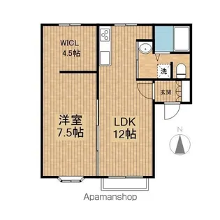 レジデンス金岡【201号室】の間取り