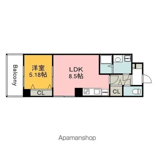 TERRACE TOKAICHI【902号室】の間取り