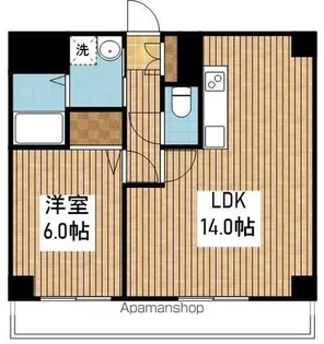 デリスガーデン女池【3階】の間取り