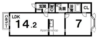 MILL CROWN【3-C号室】の間取り