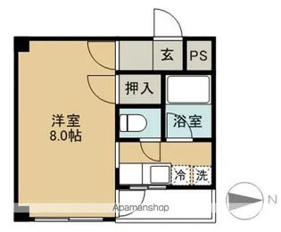 リヴェール入船【205号室】の間取り