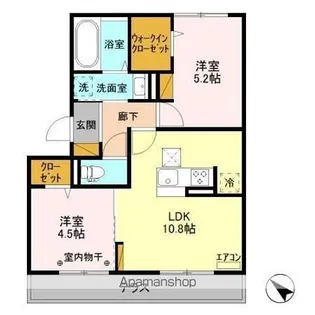 シエルドール【1階】の間取り
