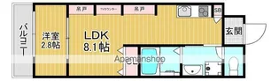 エヌエムキャトフヴァンキャトルズ【1階】の間取り