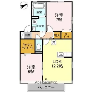 リビングタウン宇多津 C棟【2階】の間取り