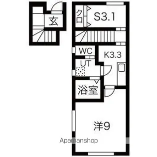 AURORA HRⅡ(アウローラエイチアールツー)【205号室】の間取り