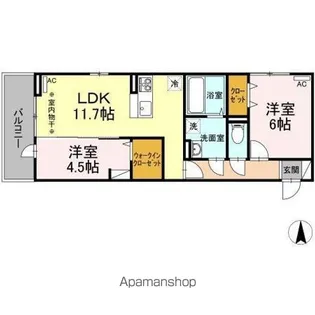 ロータスⅡ B棟【3階】の間取り