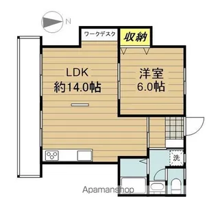 ハイツミネルバ【102号室】の間取り