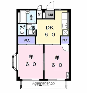 エステート宮東【2階】の間取り