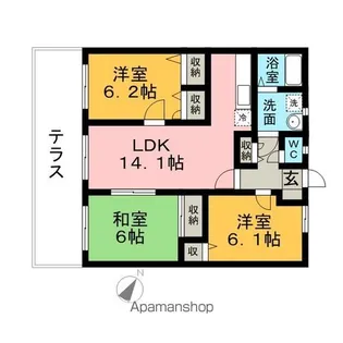 グラン・シャリオ【4階】の間取り
