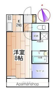 レジデンスS&W【201号室】の間取り