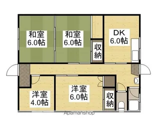 松浜マンション【1階】の間取り
