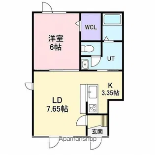CHAN’S A【2-A号室】の間取り