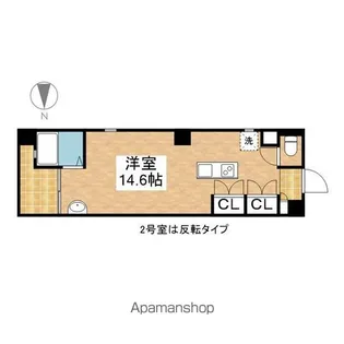 ジラールペルゴ【9階】の間取り