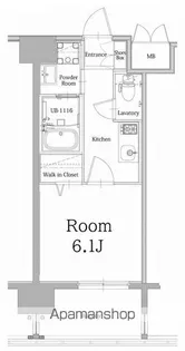 エンクレスト大手門GLOW【11階】の間取り